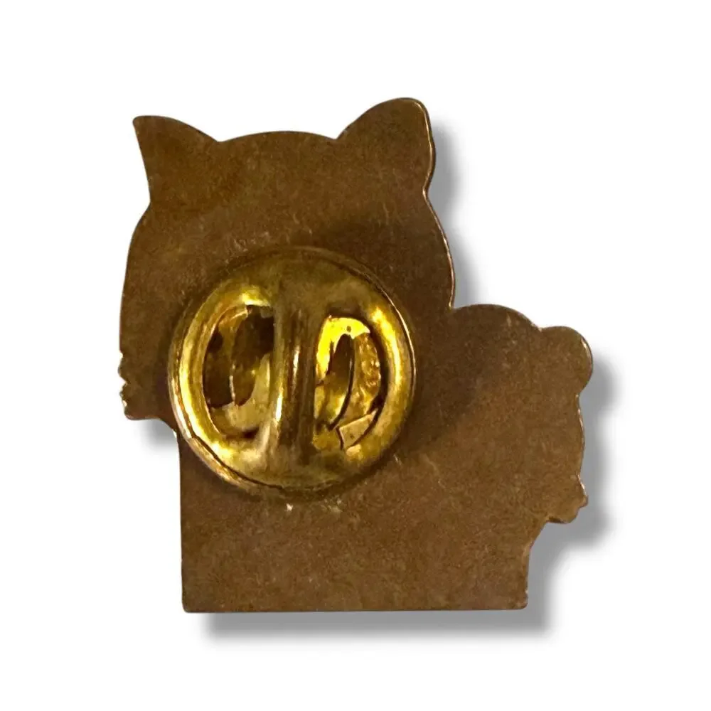 Vintage Boy Scouts of America Tiger Cubs Lapel Pin Bronze Tone 3D Collectible